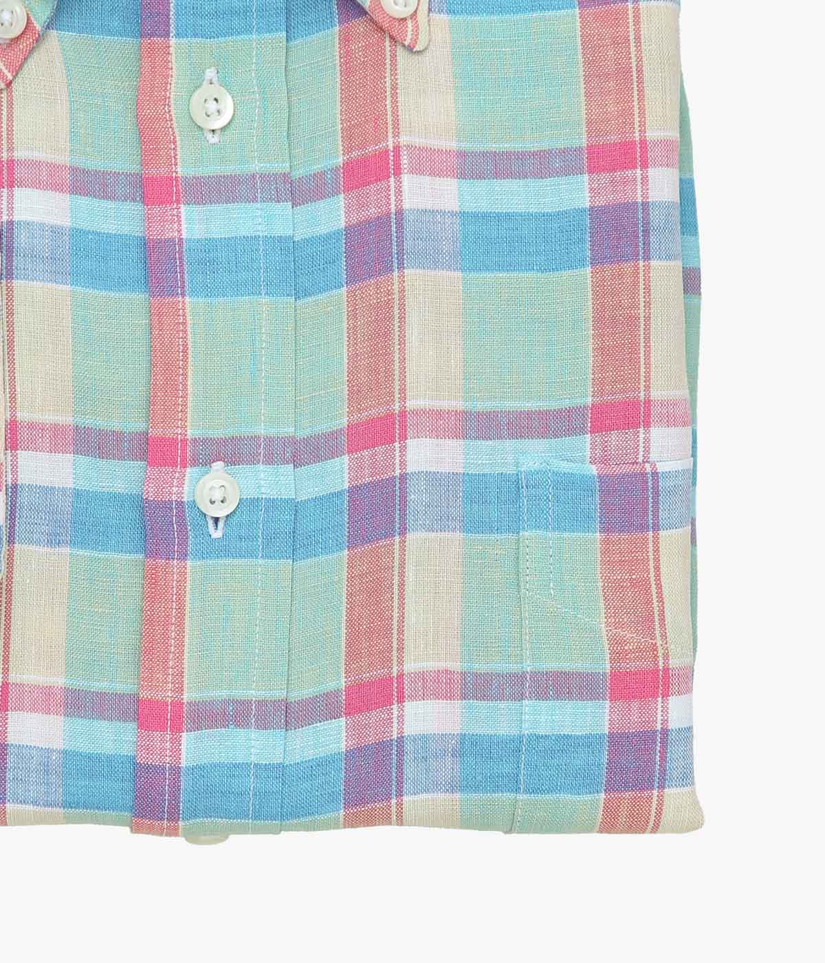 INDIVIDUALIZED SHIRTS "PALM BEACH (RELAXED FIT BUTTON DOWN SHIRT)" (MULTI)