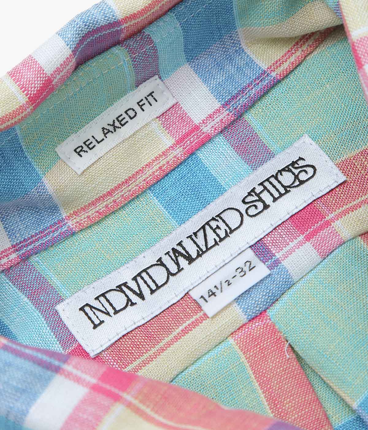 INDIVIDUALIZED SHIRTS "PALM BEACH (RELAXED FIT BUTTON DOWN SHIRT)" (MULTI)