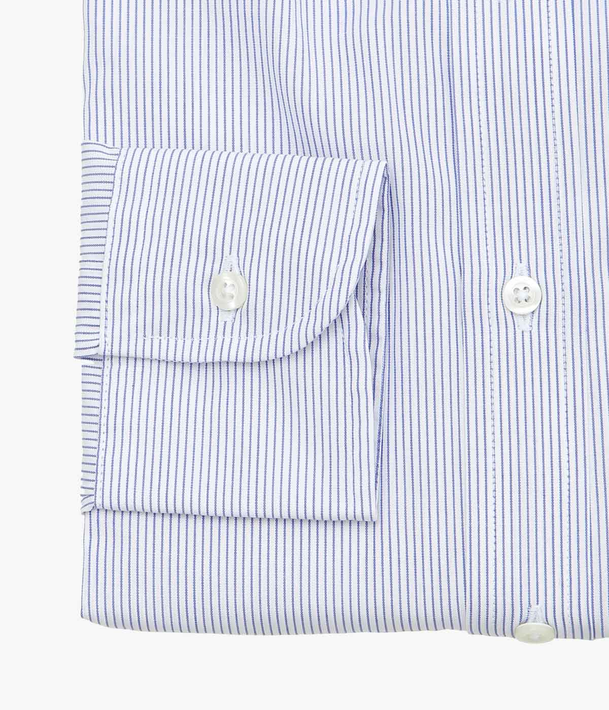 INDIVIDUALIZED SHIRTS ''PENCIL STRIPE (CLASSIC FIT BUTTON DOWN SHIRT)'' (BLUE)
