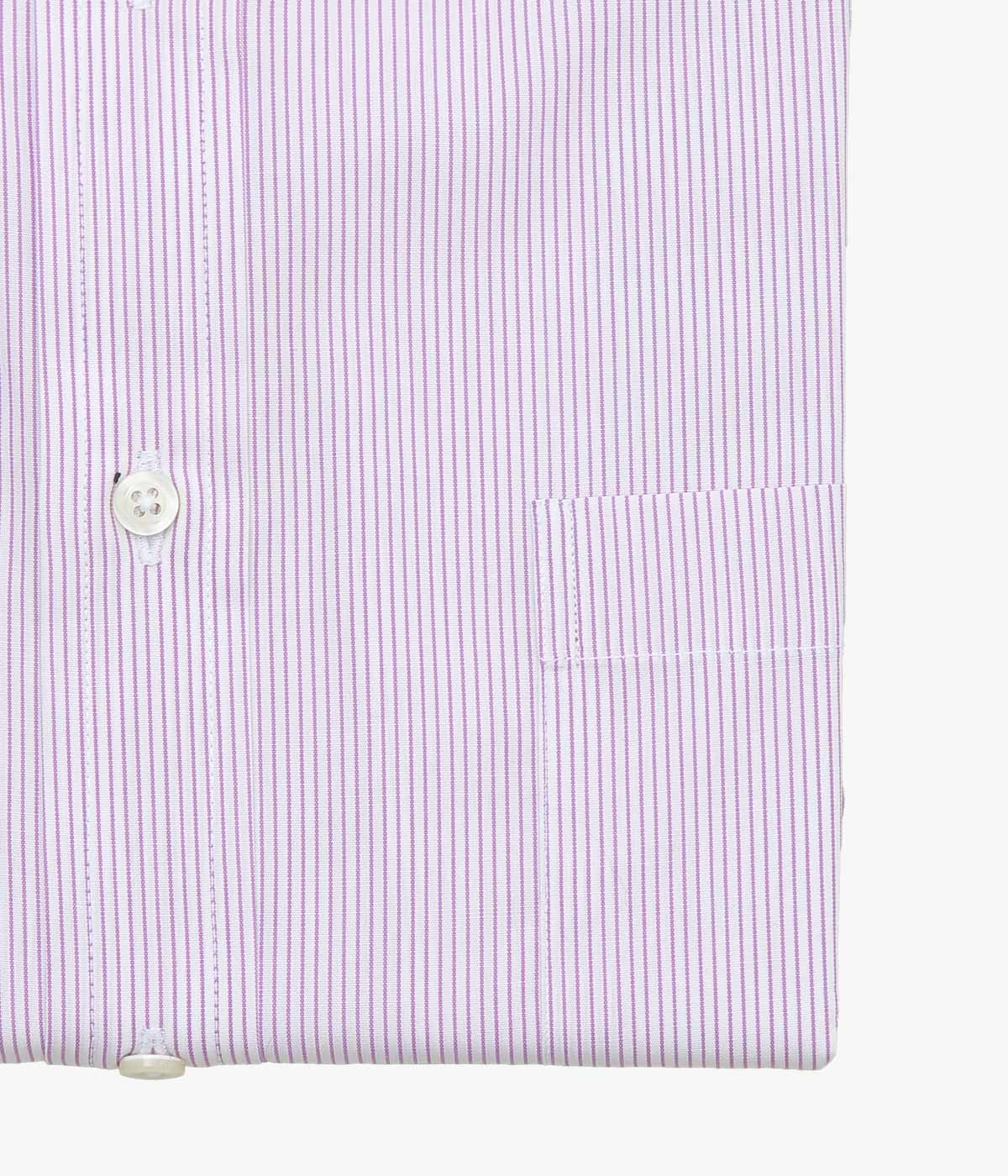 INDIVIDUALIZED SHIRTS ''PENCIL STRIPE (CLASSIC FIT BUTTON DOWN SHIRT)'' (LILAC)