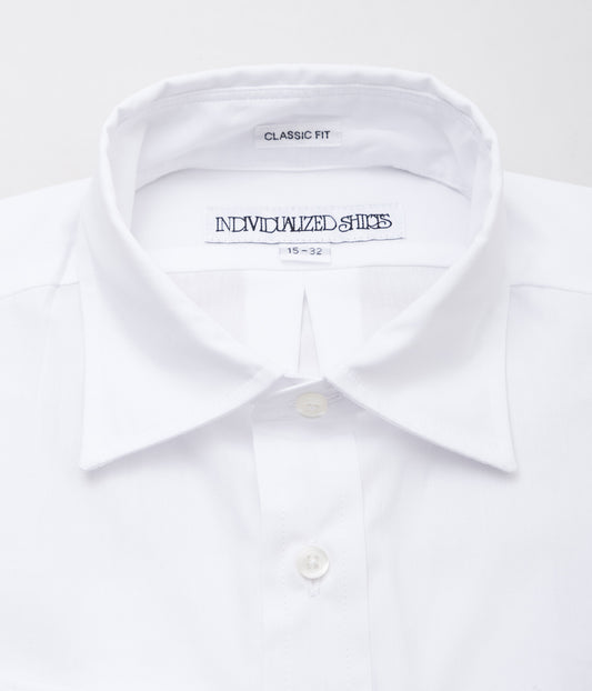 INDIVIDUALIZED SHIRTS ''PIMA BLOAD CLOTH (CLASSIC FIT H7SM MIDIUM SPREAD)'' (WHITE)