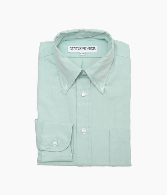 INDIVIDUALIZED SHIRTS ''PIMA DOBBY CLOTH(CLASSIC FIT BUTTON DOWN SHIRT)'' (GREEN)