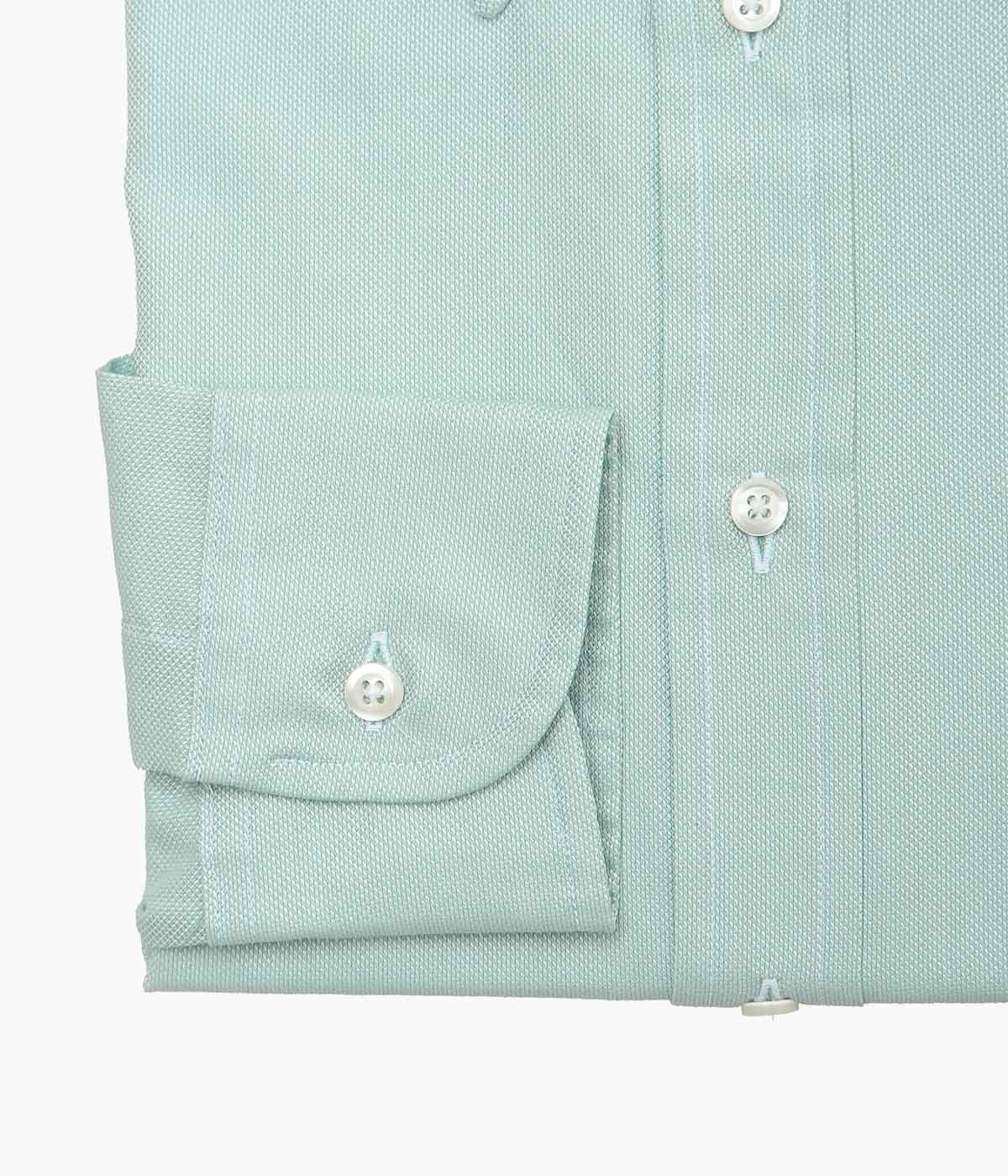 INDIVIDUALIZED SHIRTS ''PIMA DOBBY CLOTH(CLASSIC FIT BUTTON DOWN SHIRT)'' (GREEN)
