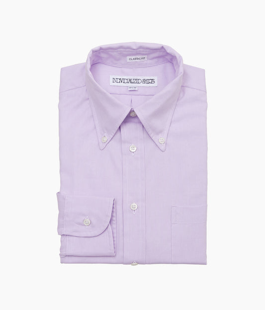 INDIVIDUALIZED SHIRTS ''PIMA DOBBY CLOTH(CLASSIC FIT BUTTON DOWN SHIRT)'' (LILAC)