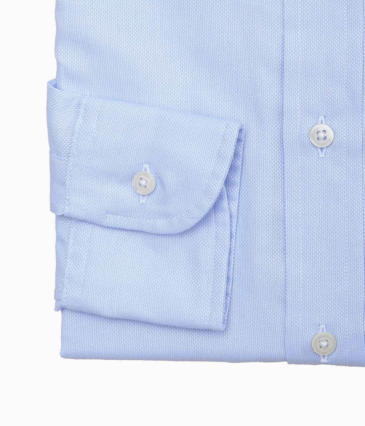 INDIVIDUALIZED SHIRTS ''PIMA DOBBY CLOTH(STANDARD FIT BUTTON DOWN SHIRT)'' (BLUE)