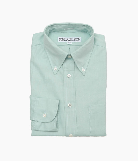 INDIVIDUALIZED SHIRTS ''PIMA DOBBY CLOTH(STANDARD FIT BUTTON DOWN SHIRT)'' (GREEN)