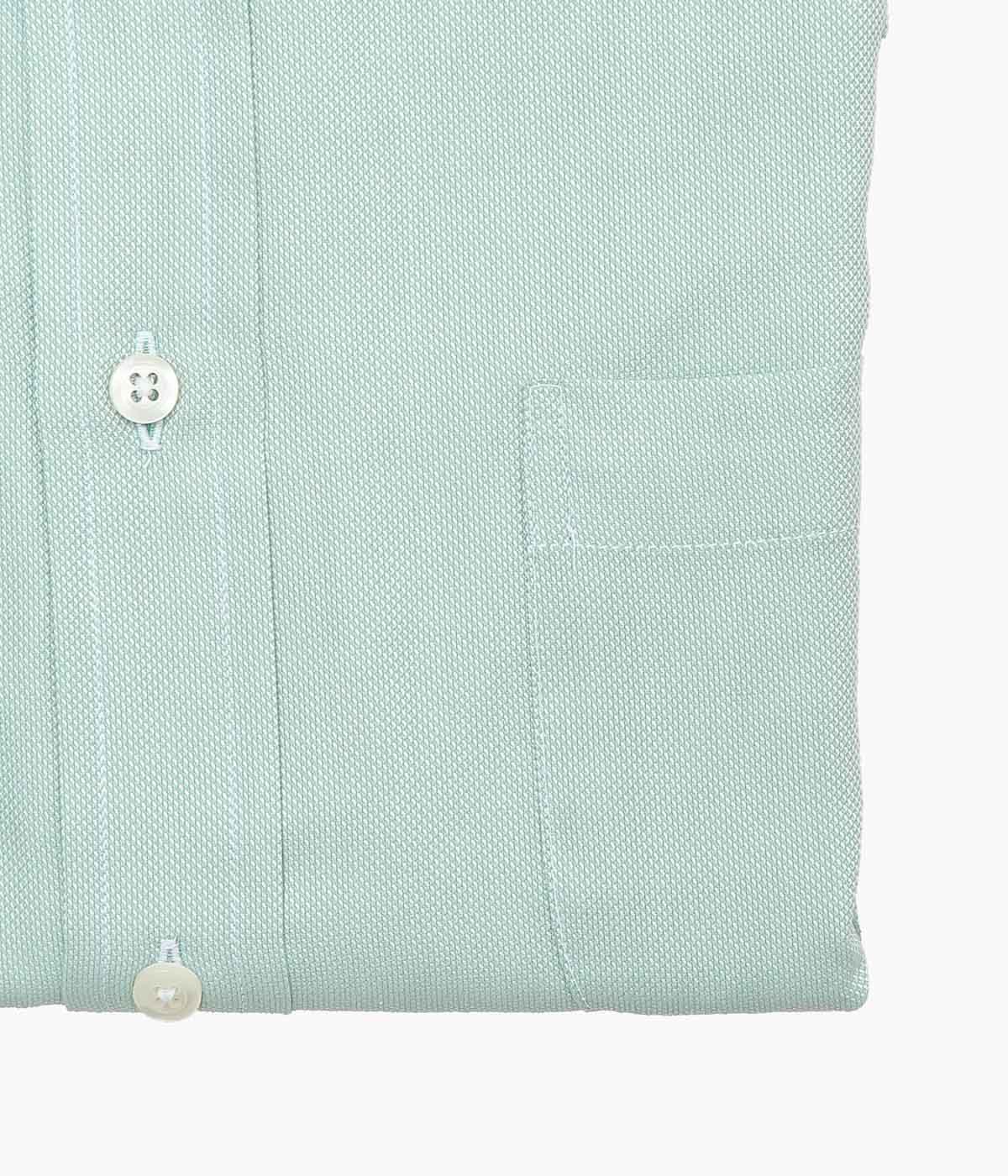 INDIVIDUALIZED SHIRTS ''PIMA DOBBY CLOTH(STANDARD FIT BUTTON DOWN SHIRT)'' (GREEN)