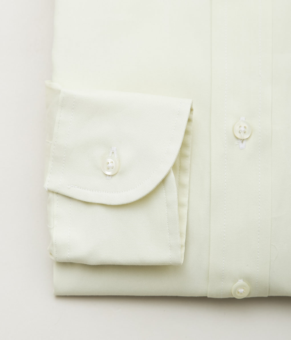 INDIVIDUALIZED SHIRTS ''PINPOINT OXFORD(CLASSIC FIT BUTTON DOWN SHIRT)'' (CREAM)