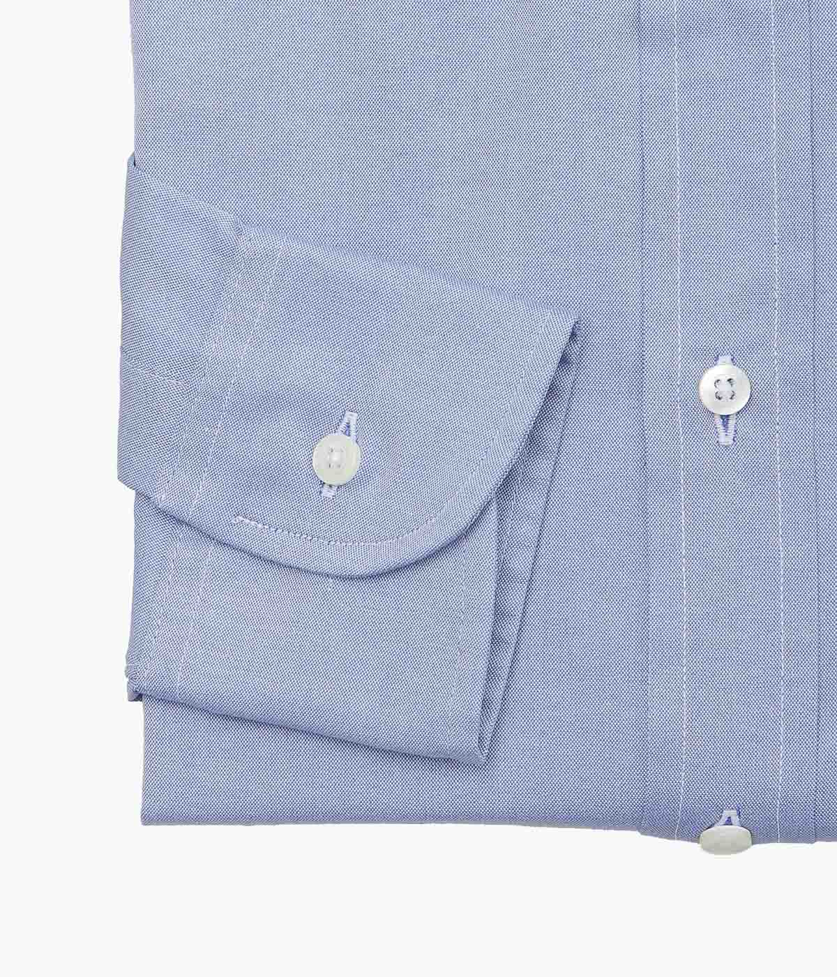 INDIVIDUALIZED SHIRTS ''PINPOINT OXFORD(CLASSIC FIT BUTTON DOWN SHIRT)'' (BLUE)