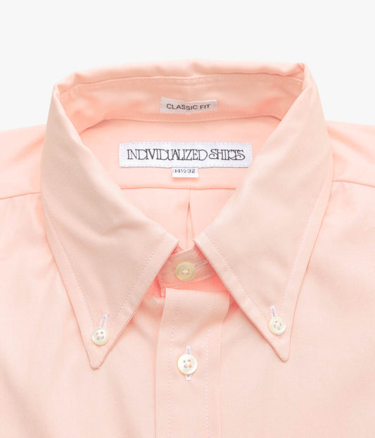 INDIVIDUALIZED SHIRTS''PINPOINT OXFORD (CLASSIC FIT BUTTON DOWN SHIRT)'' (PINK)