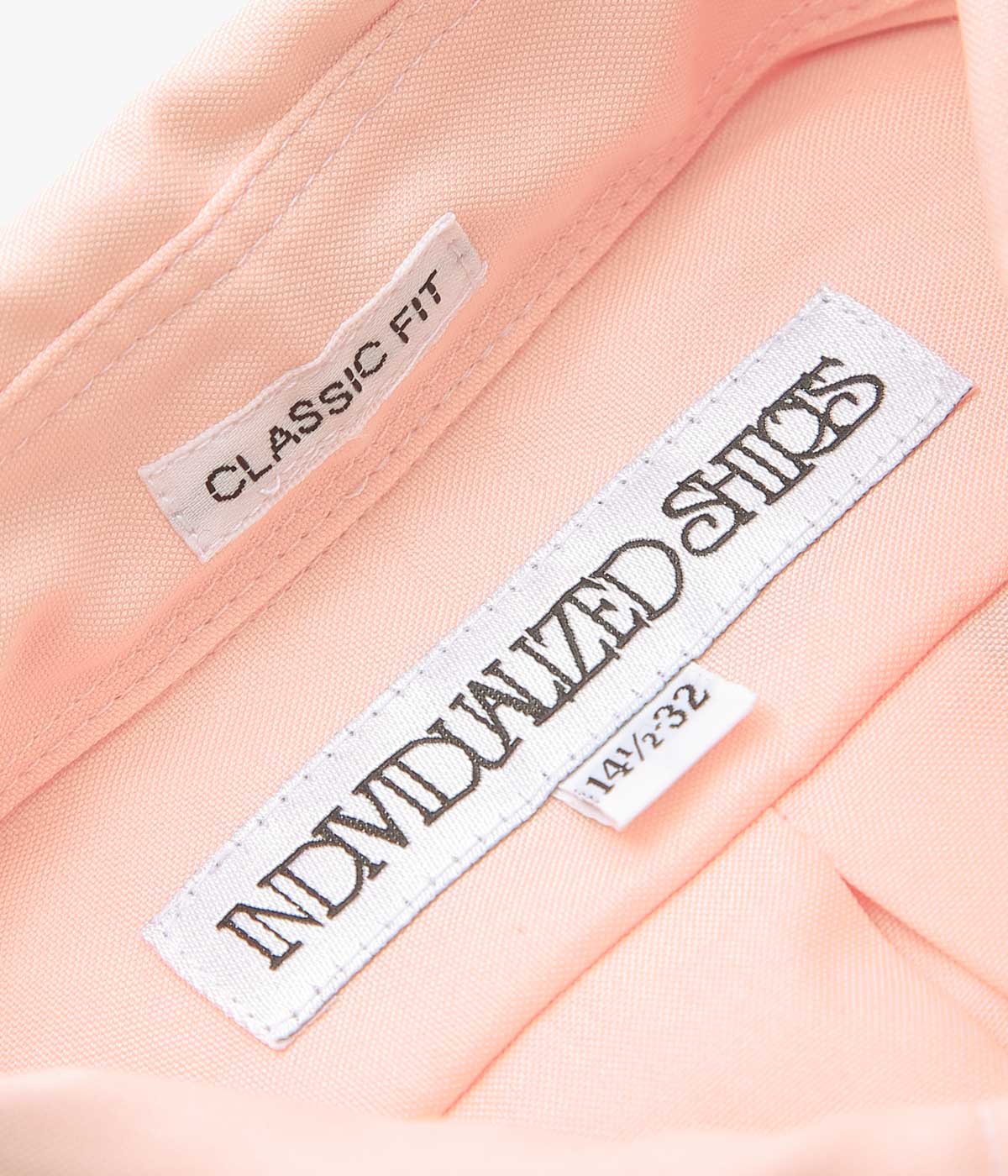 INDIVIDUALIZED SHIRTS''PINPOINT OXFORD (CLASSIC FIT BUTTON DOWN SHIRT)'' (PINK)