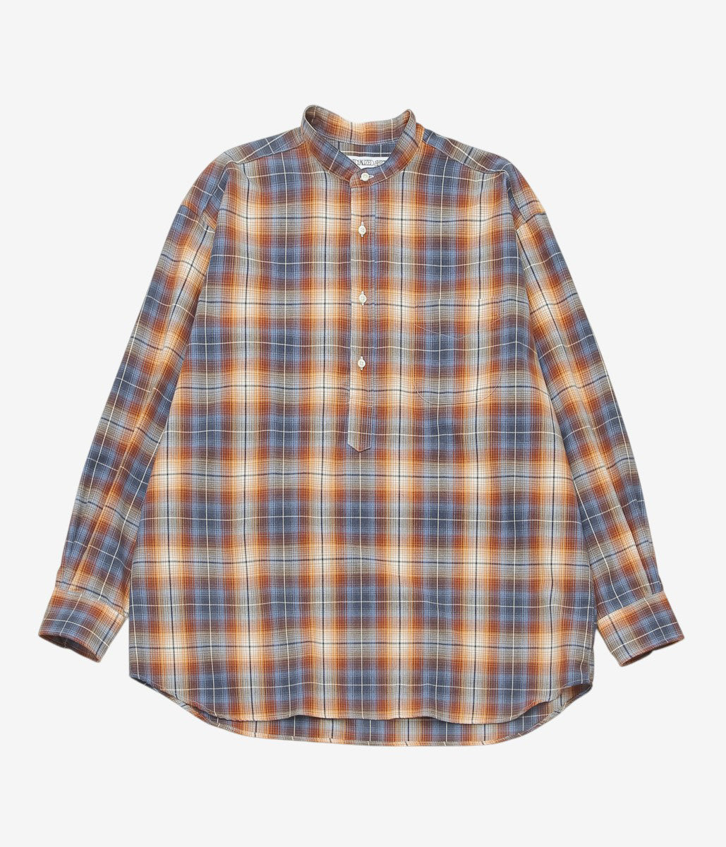 INDIVIDUALIZED SHIRTS ''POP OVER SHIRT'' (BROWN/BLUE)