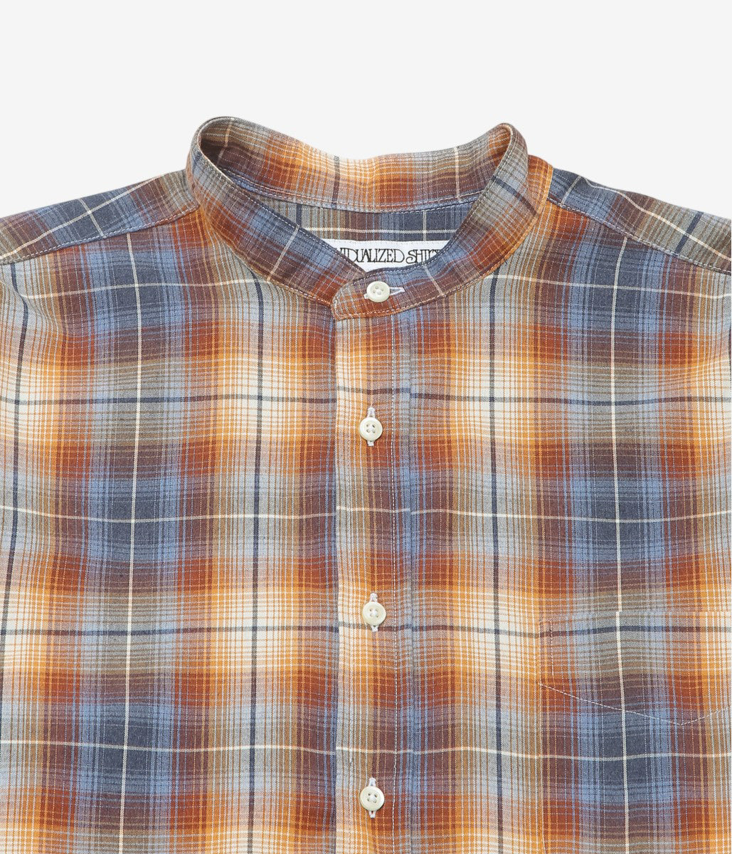 INDIVIDUALIZED SHIRTS ''POP OVER SHIRT'' (BROWN/BLUE)