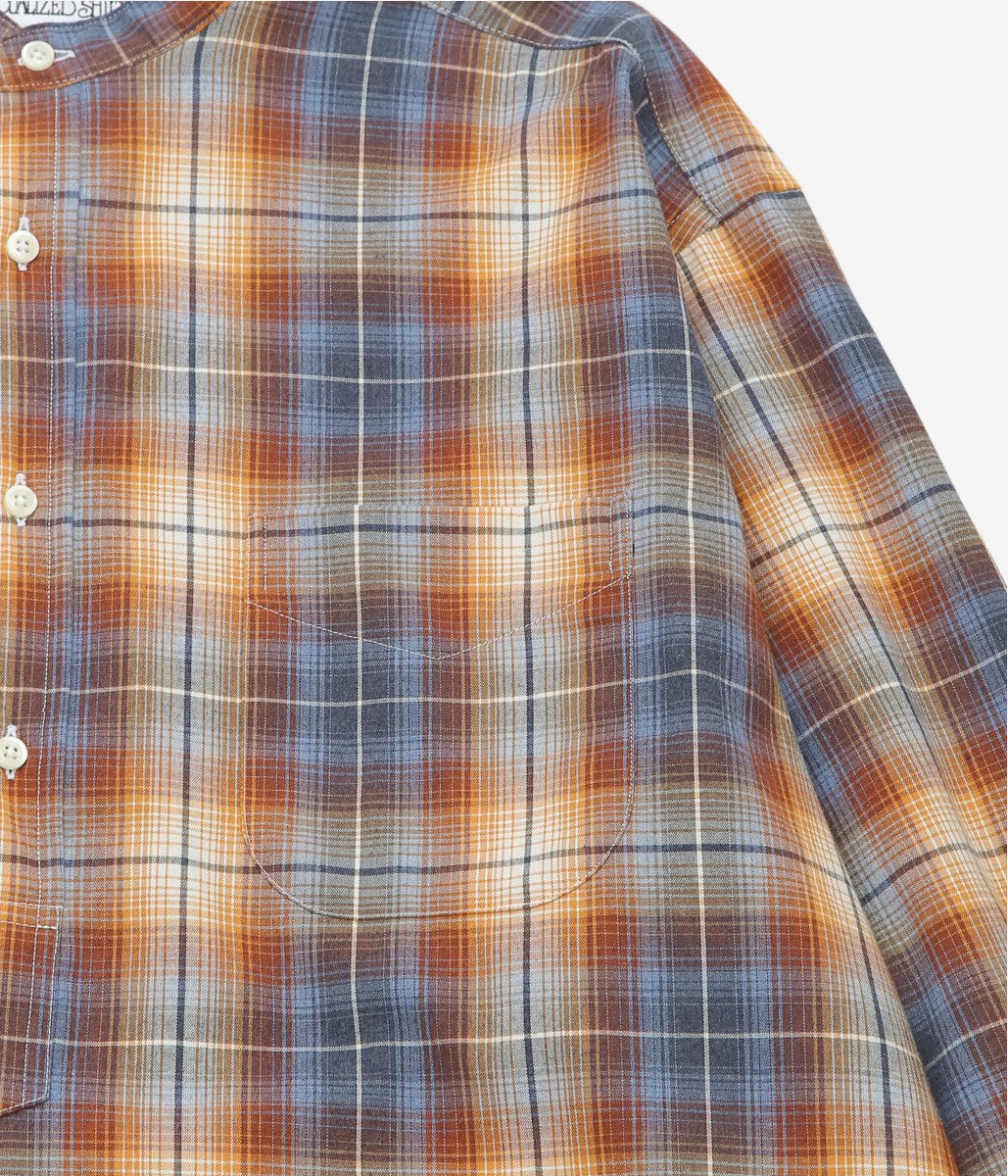 INDIVIDUALIZED SHIRTS ''POP OVER SHIRT'' (BROWN/BLUE)