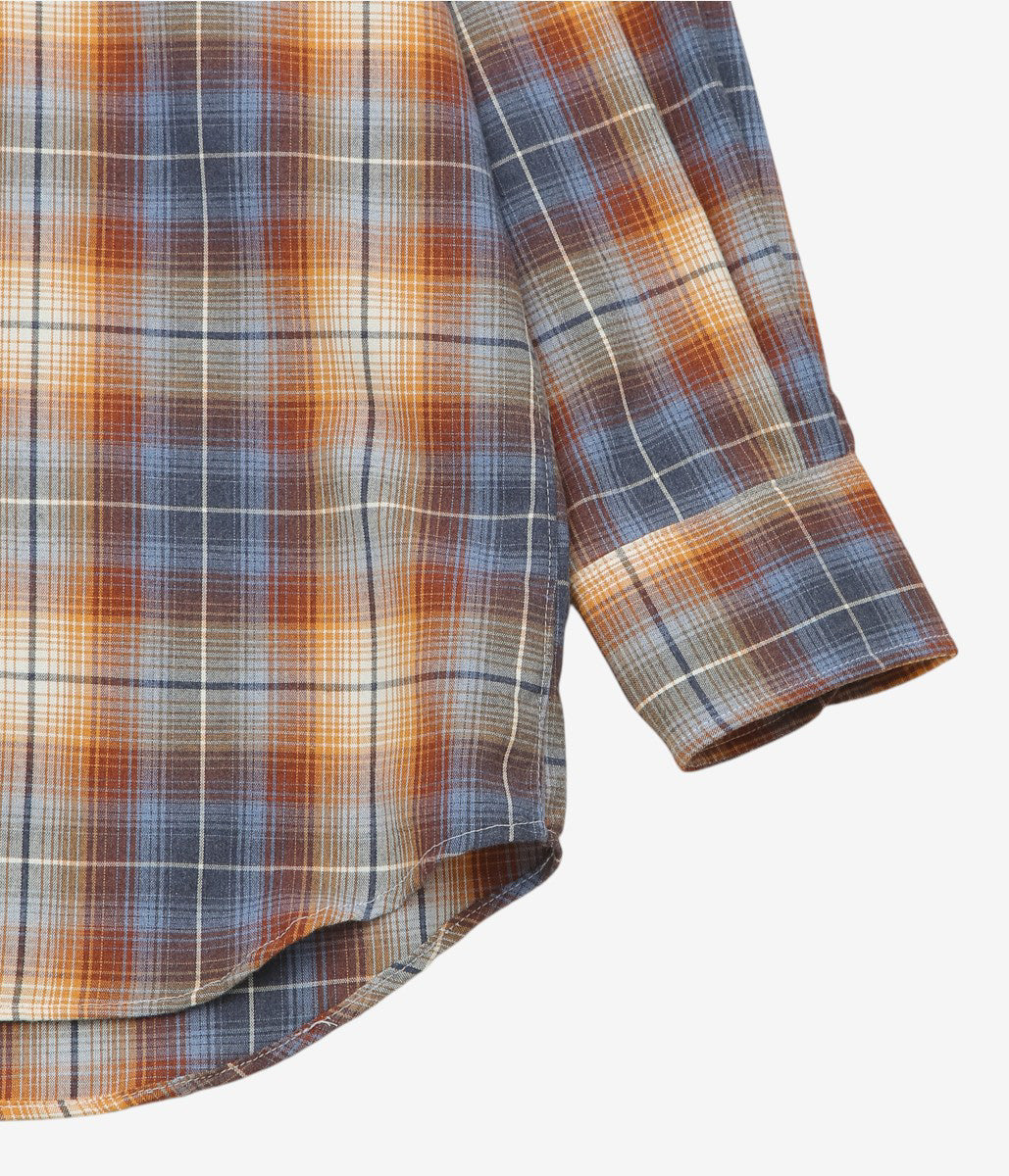 INDIVIDUALIZED SHIRTS ''POP OVER SHIRT'' (BROWN/BLUE)