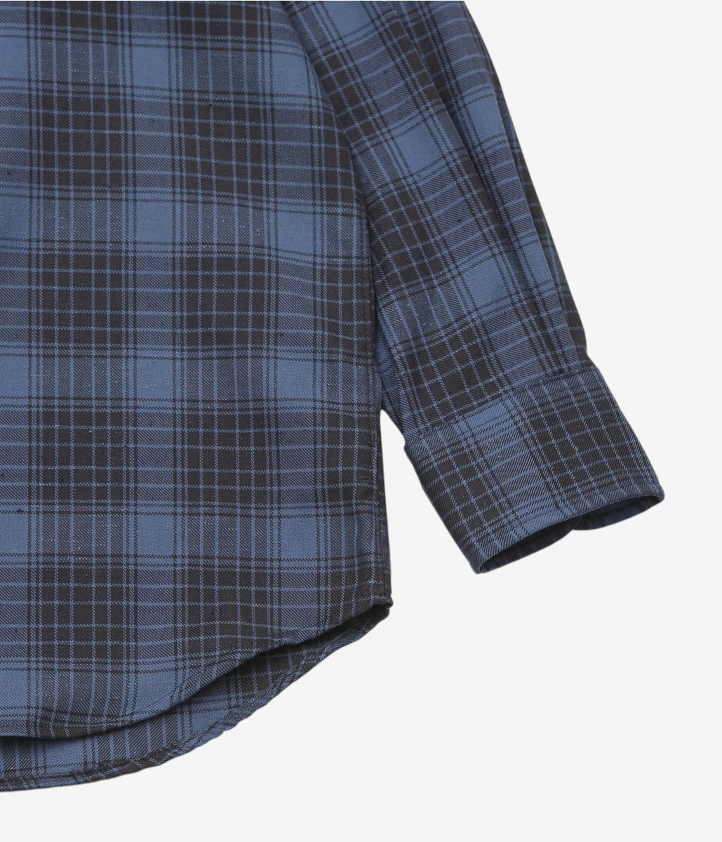 INDIVIDUALIZED SHIRTS ''POP OVER SHIRT'' (BLUE CHECK)