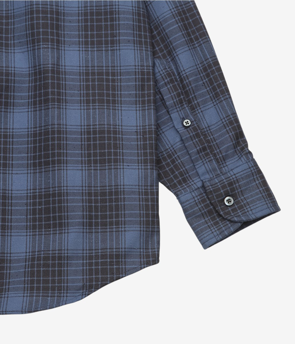 INDIVIDUALIZED SHIRTS ''POP OVER SHIRT'' (BLUE CHECK)