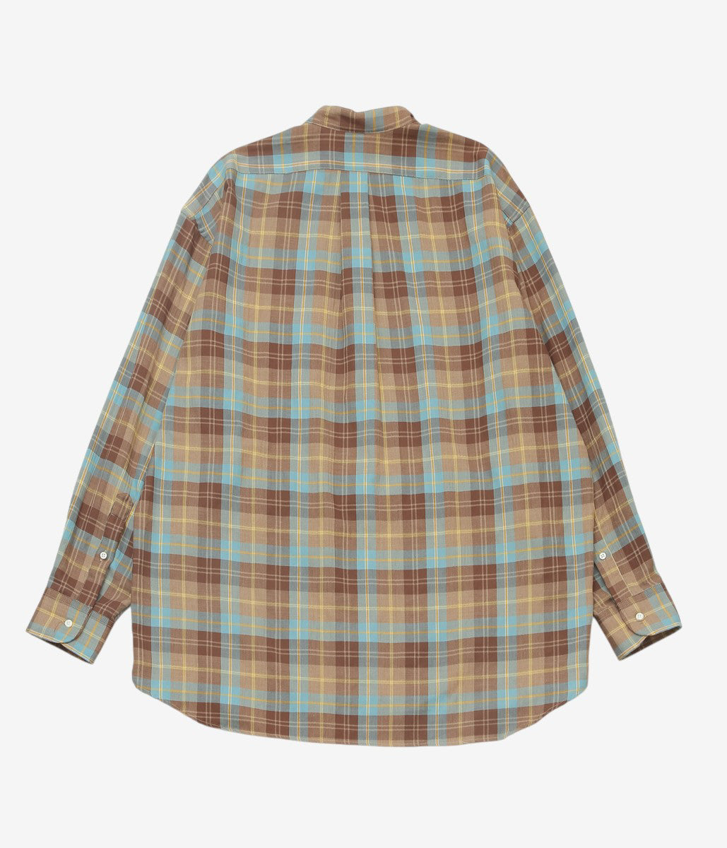 INDIVIDUALIZED SHIRTS ''POP OVER SHIRT'' (BROWN/BLUE/YELLOW)