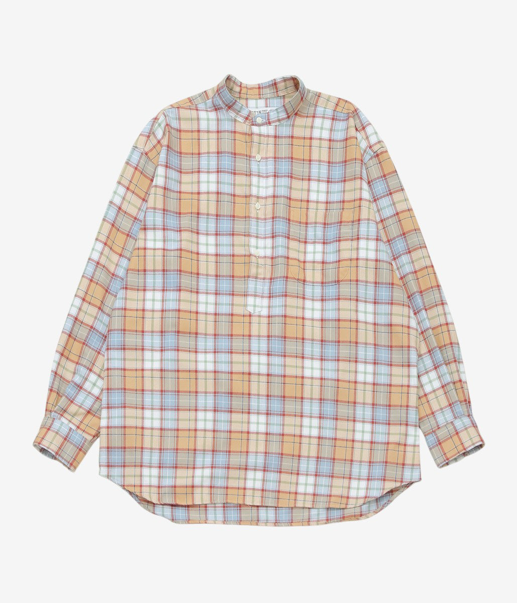 INDIVIDUALIZED SHIRTS ''POP OVER SHIRT'' (CRAEM/BLUE)