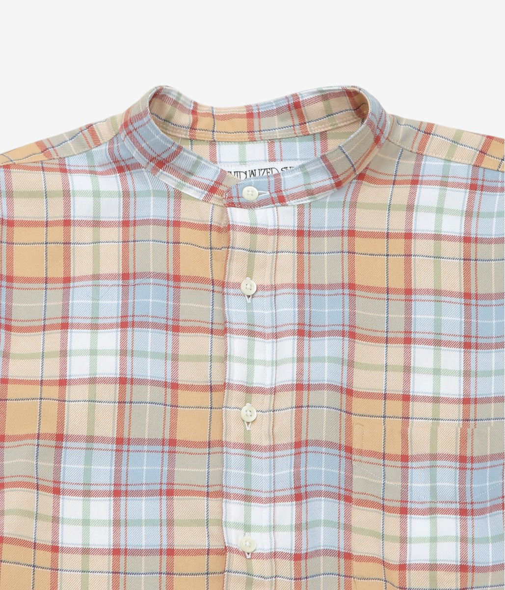INDIVIDUALIZED SHIRTS ''POP OVER SHIRT'' (CRAEM/BLUE)