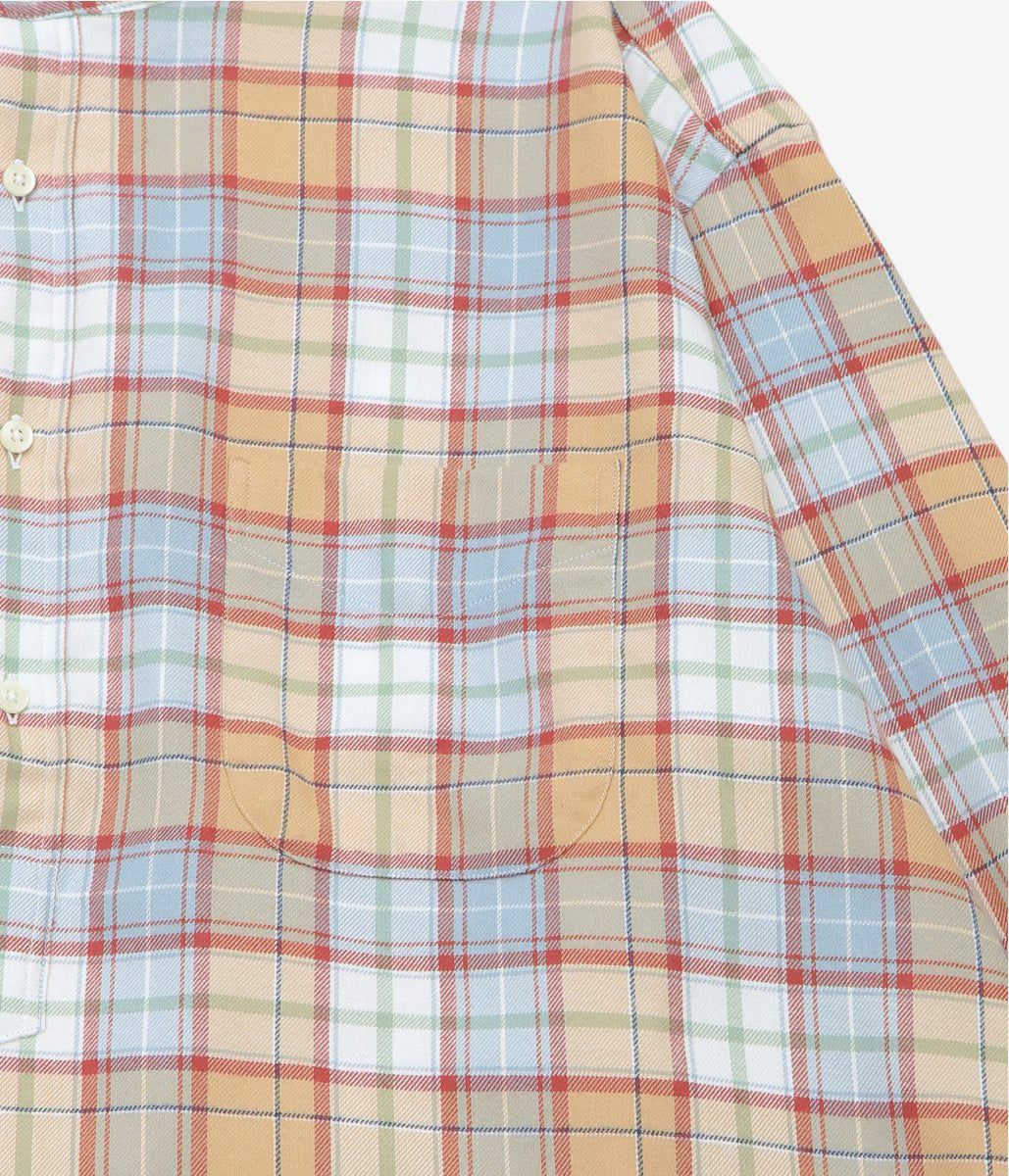 INDIVIDUALIZED SHIRTS ''POP OVER SHIRT'' (CRAEM/BLUE)