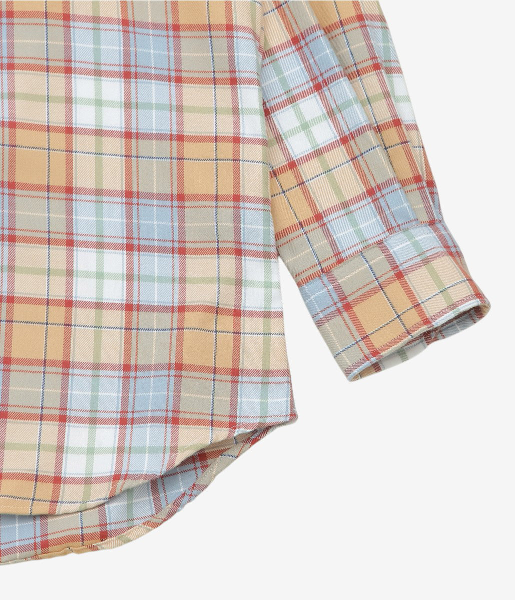 INDIVIDUALIZED SHIRTS ''POP OVER SHIRT'' (CRAEM/BLUE)