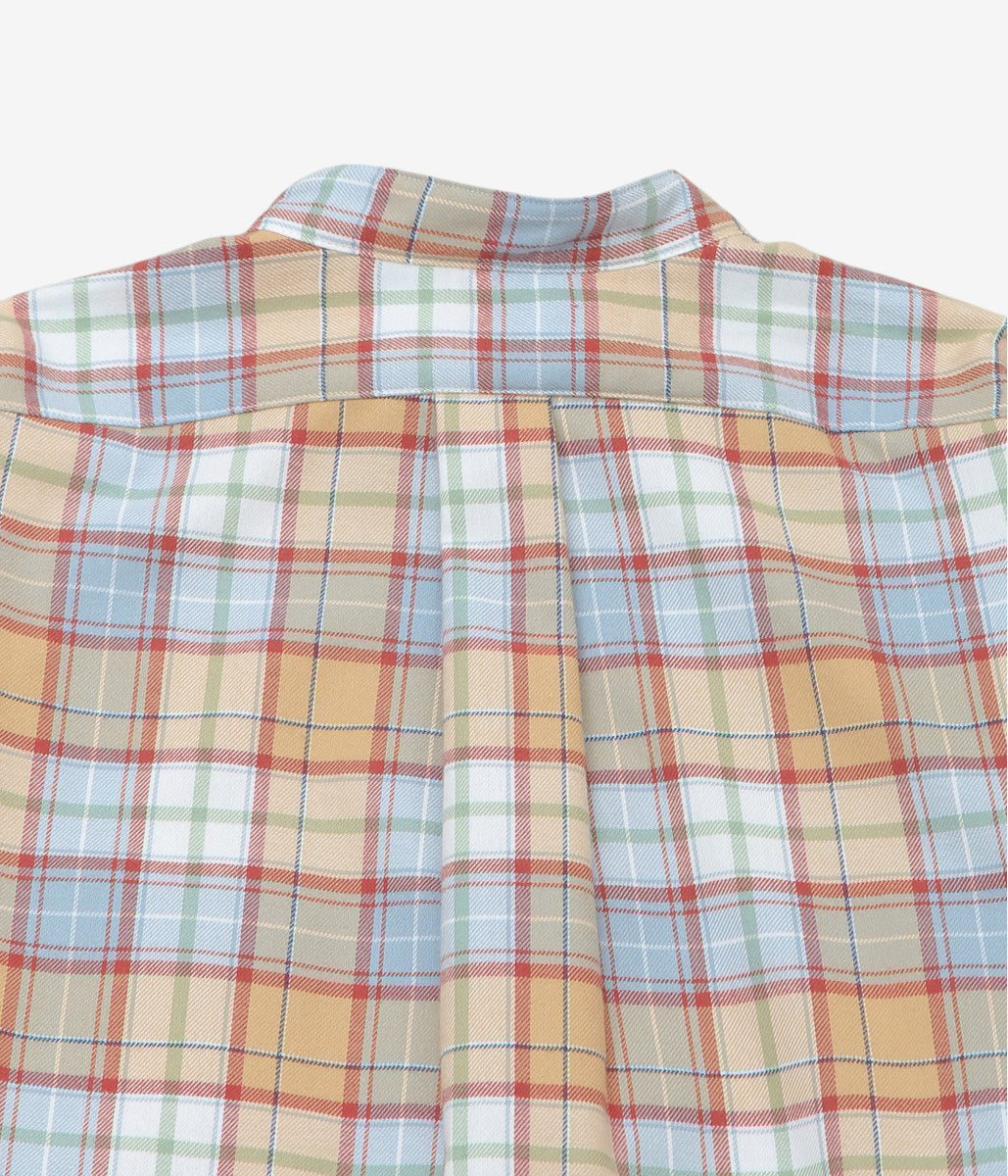 INDIVIDUALIZED SHIRTS ''POP OVER SHIRT'' (CRAEM/BLUE)