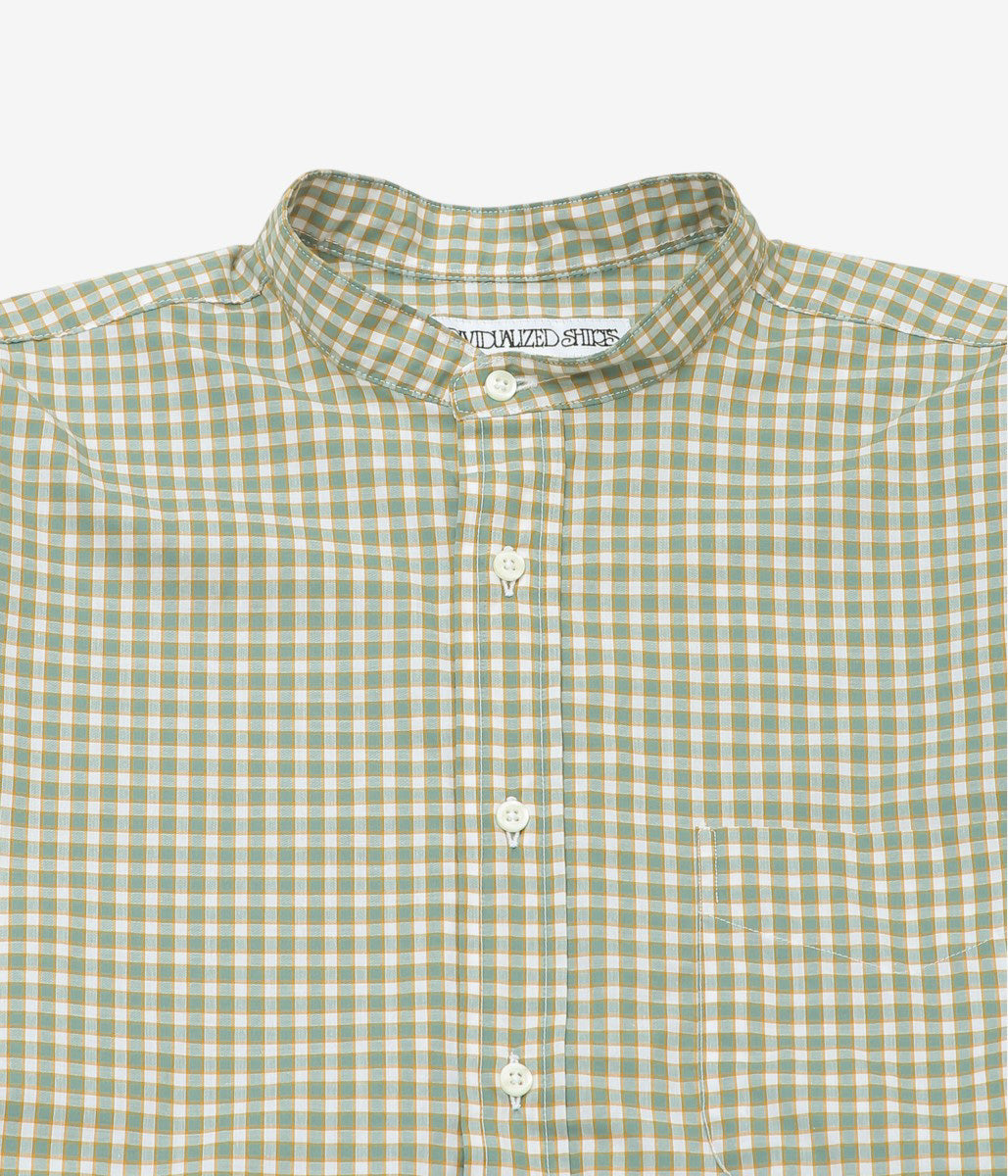 INDIVIDUALIZED SHIRTS ''POP OVER SHIRT'' (GREEN/WHITE)
