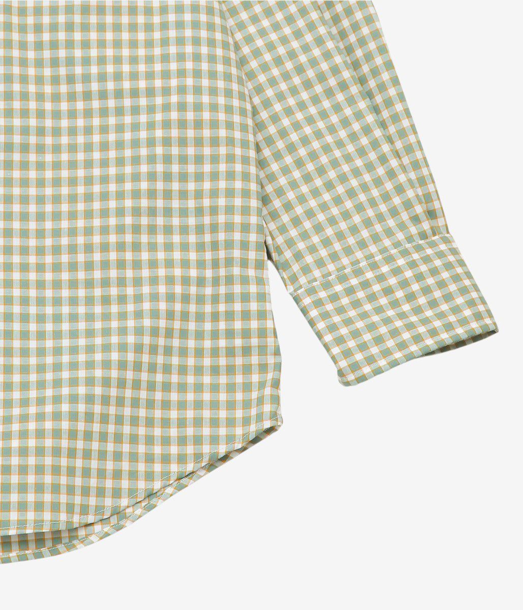 INDIVIDUALIZED SHIRTS ''POP OVER SHIRT'' (GREEN/WHITE)