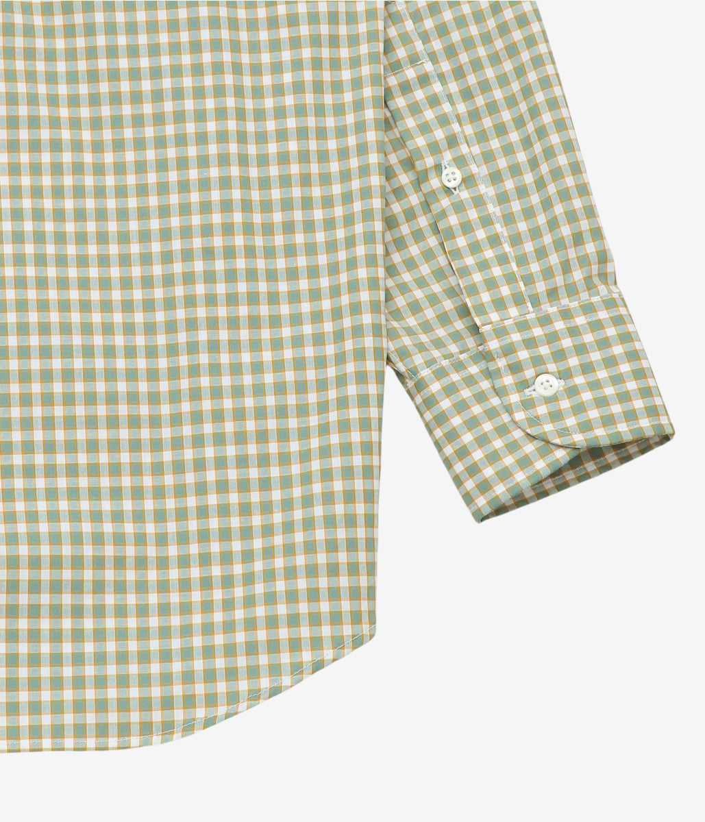 INDIVIDUALIZED SHIRTS ''POP OVER SHIRT'' (GREEN/WHITE)