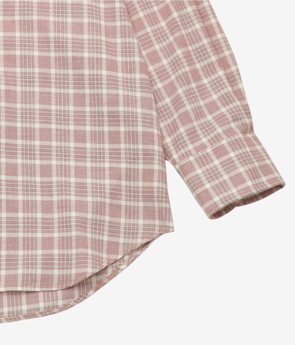 INDIVIDUALIZED SHIRTS ''POP OVER SHIRT'' (L.RED CHECK)