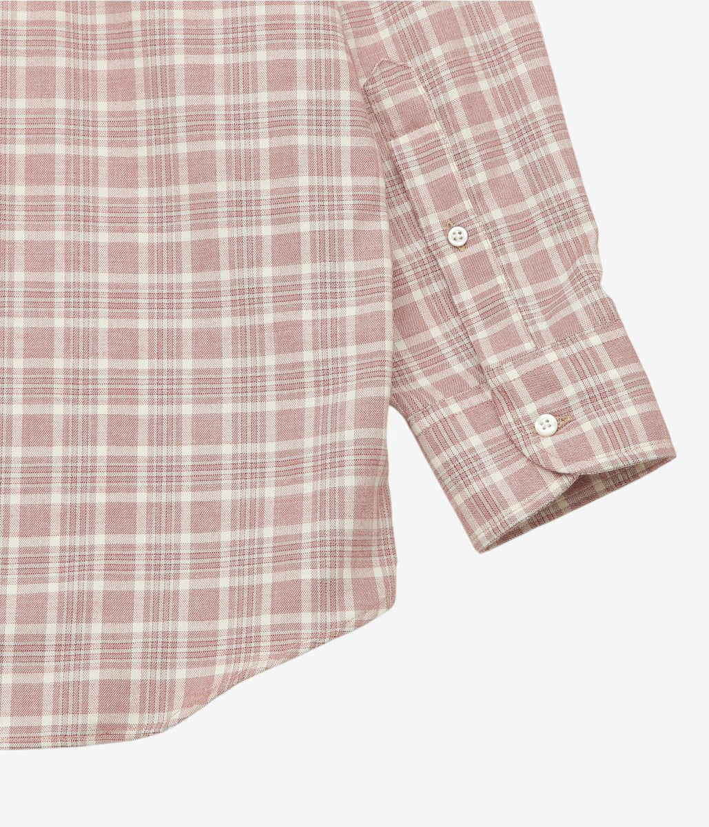 INDIVIDUALIZED SHIRTS ''POP OVER SHIRT'' (L.RED CHECK)