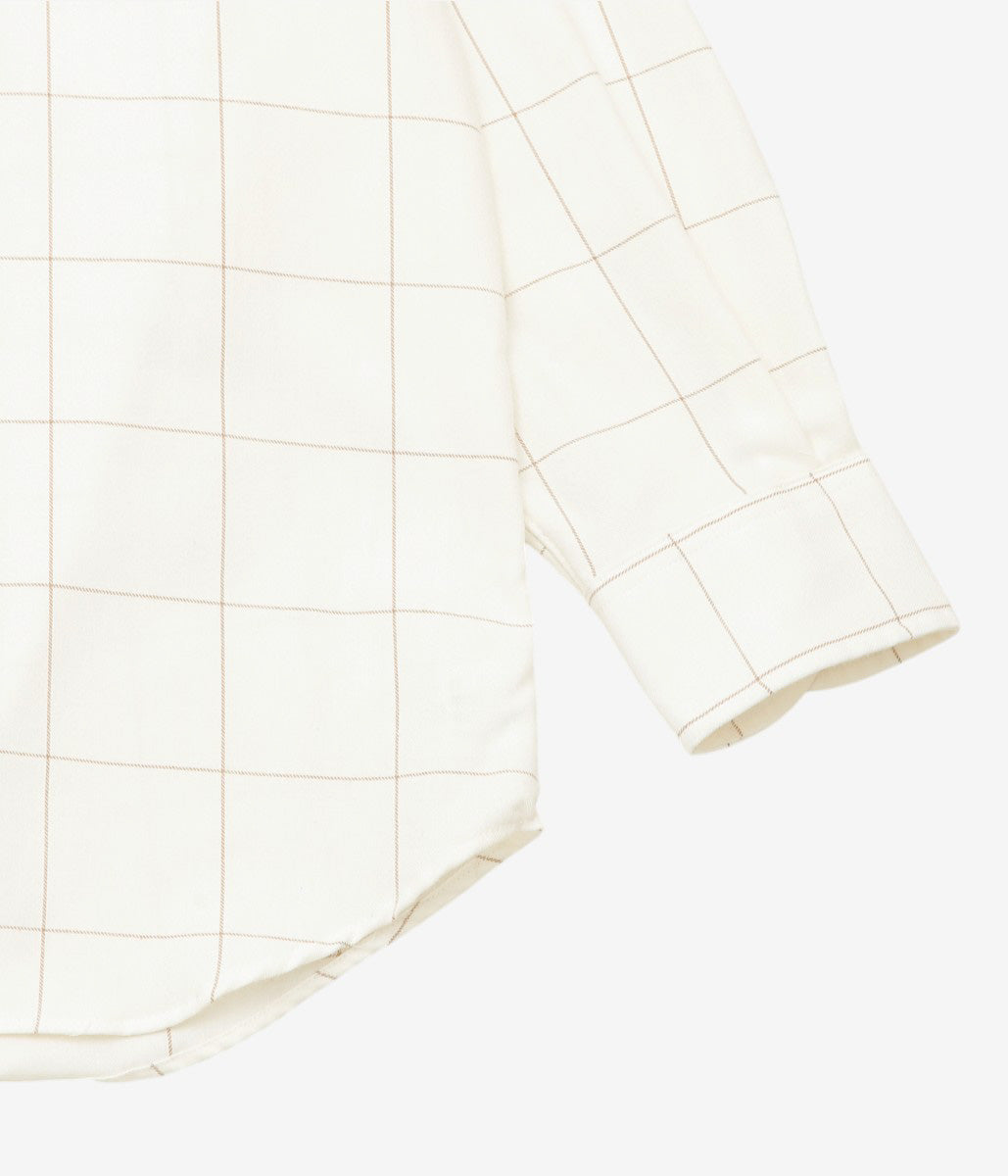 INDIVIDUALIZED SHIRTS ''POP OVER SHIRT'' (OFF WHITE)