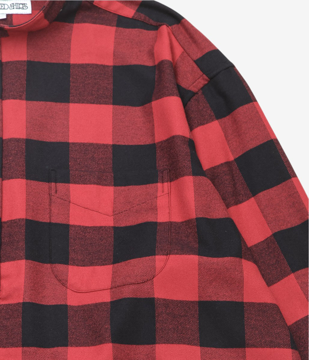 INDIVIDUALIZED SHIRTS ''POP OVER SHIRT'' (RED CHECK)