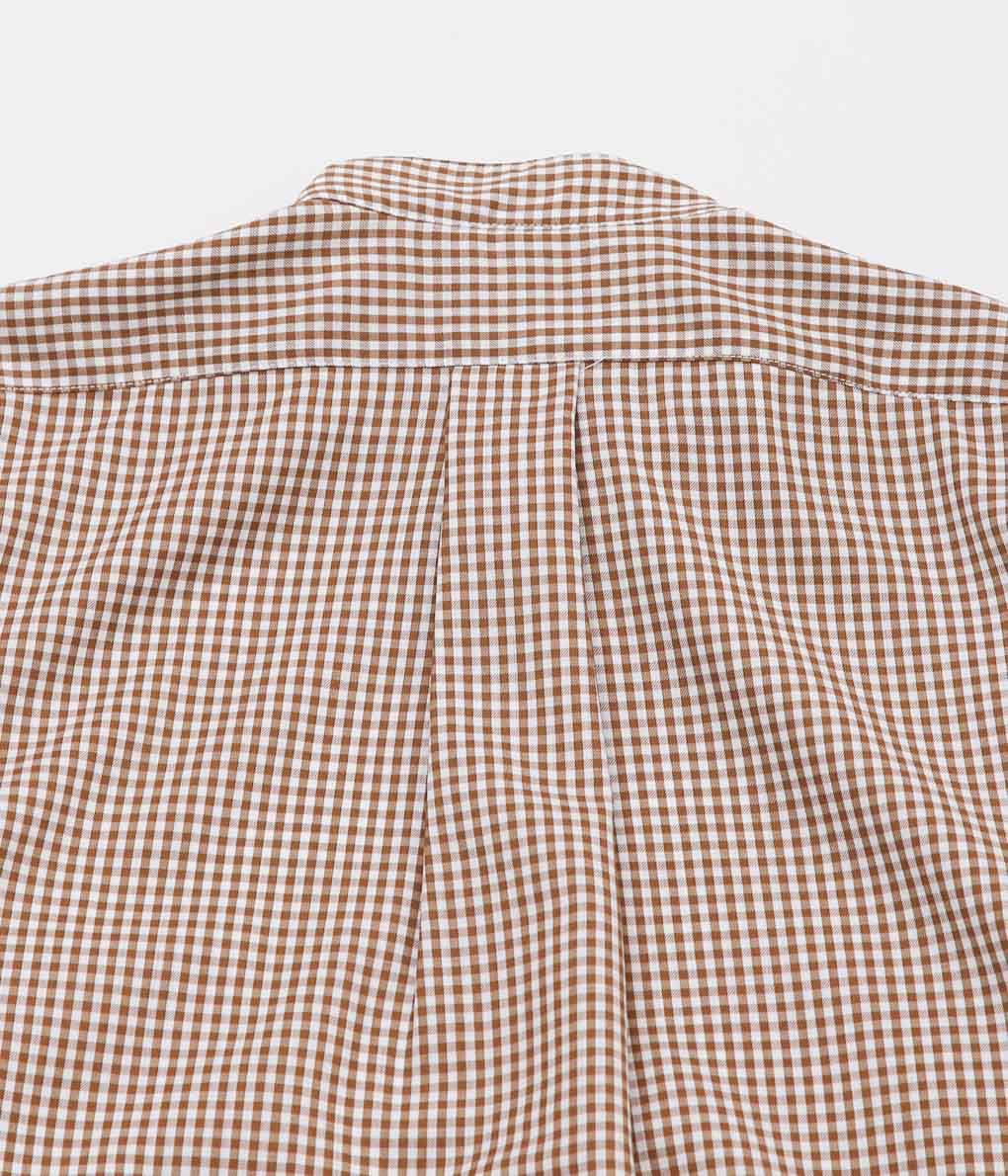 INDIVIDUALIZED SHIRTS ''POP OVER SUPER 130'S WOOL'' (BROWN GINGHAM)