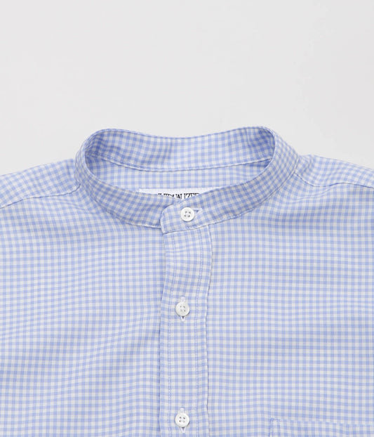 INDIVIDUALIZED SHIRTS ''POP OVER SUPER 130'S WOOL'' (BLUE GINGHAM)