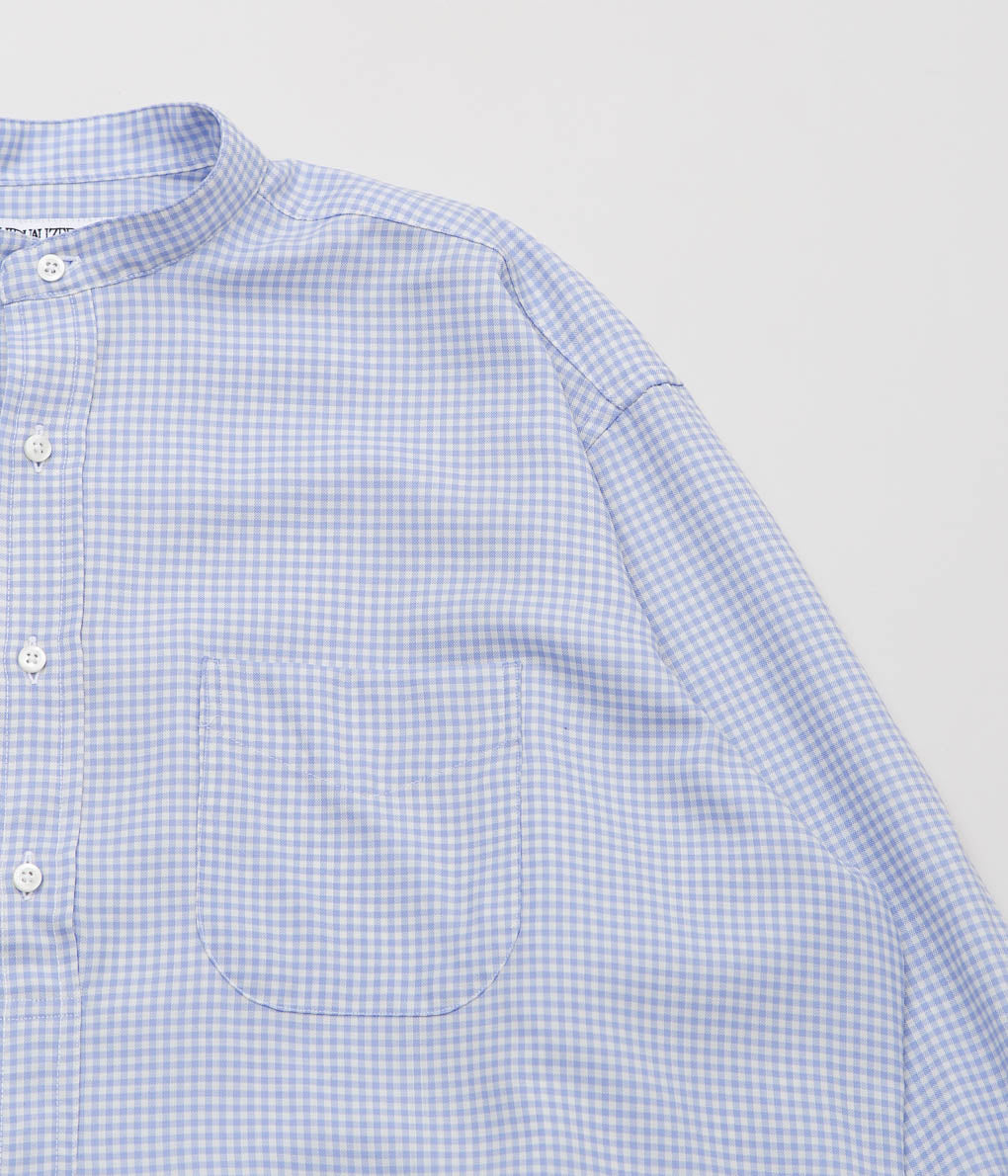 INDIVIDUALIZED SHIRTS ''POP OVER SUPER 130'S WOOL'' (BLUE GINGHAM)