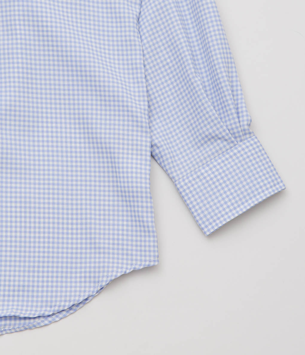 INDIVIDUALIZED SHIRTS ''POP OVER SUPER 130'S WOOL'' (BLUE GINGHAM)