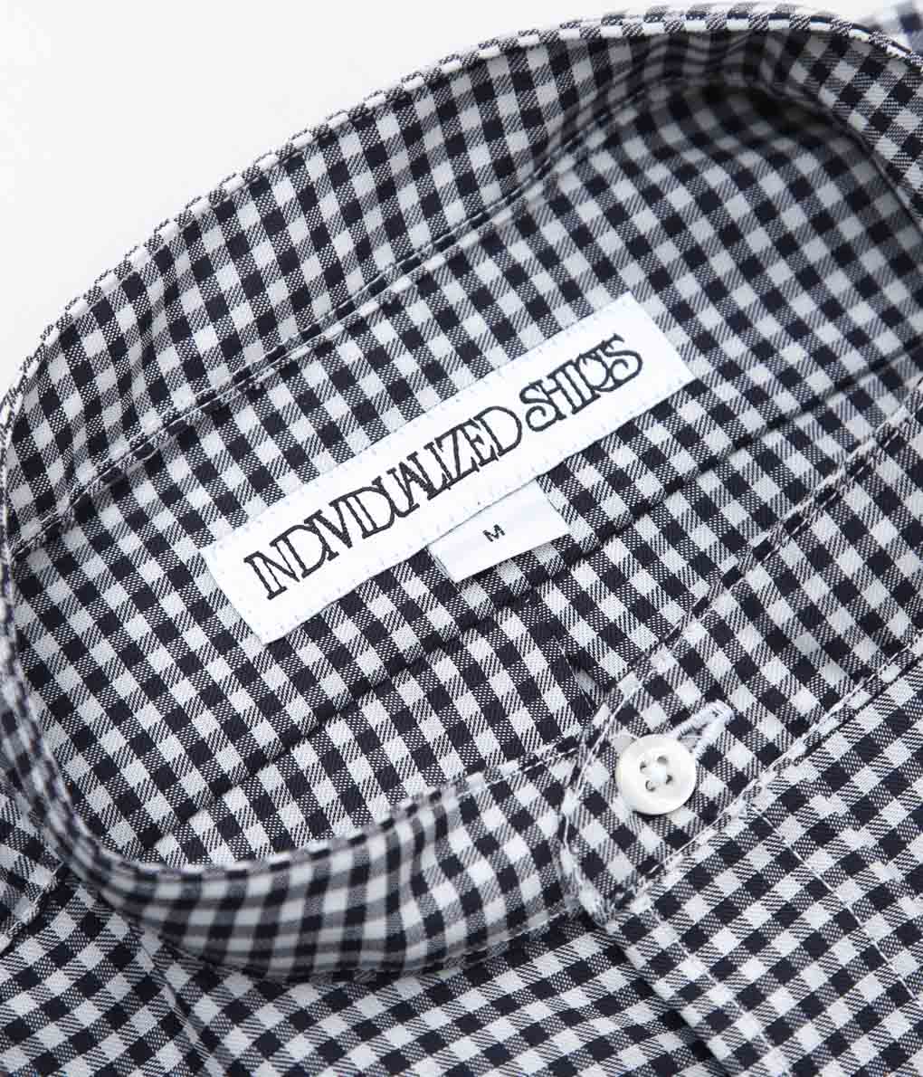 INDIVIDUALIZED SHIRTS ''POP OVER SUPER 130'S WOOL'' (NAVY GINGHAM)