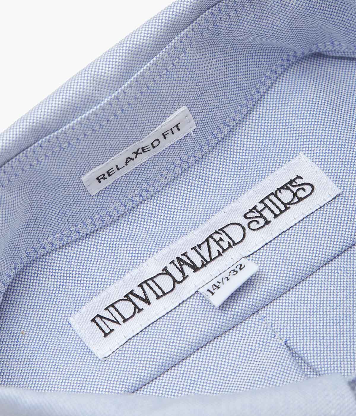 INDIVIDUALIZED SHIRTS ''REGATTA OXFORD(RELAXED FIT BUTTON DOWN SHIRT)'' (BLUE)