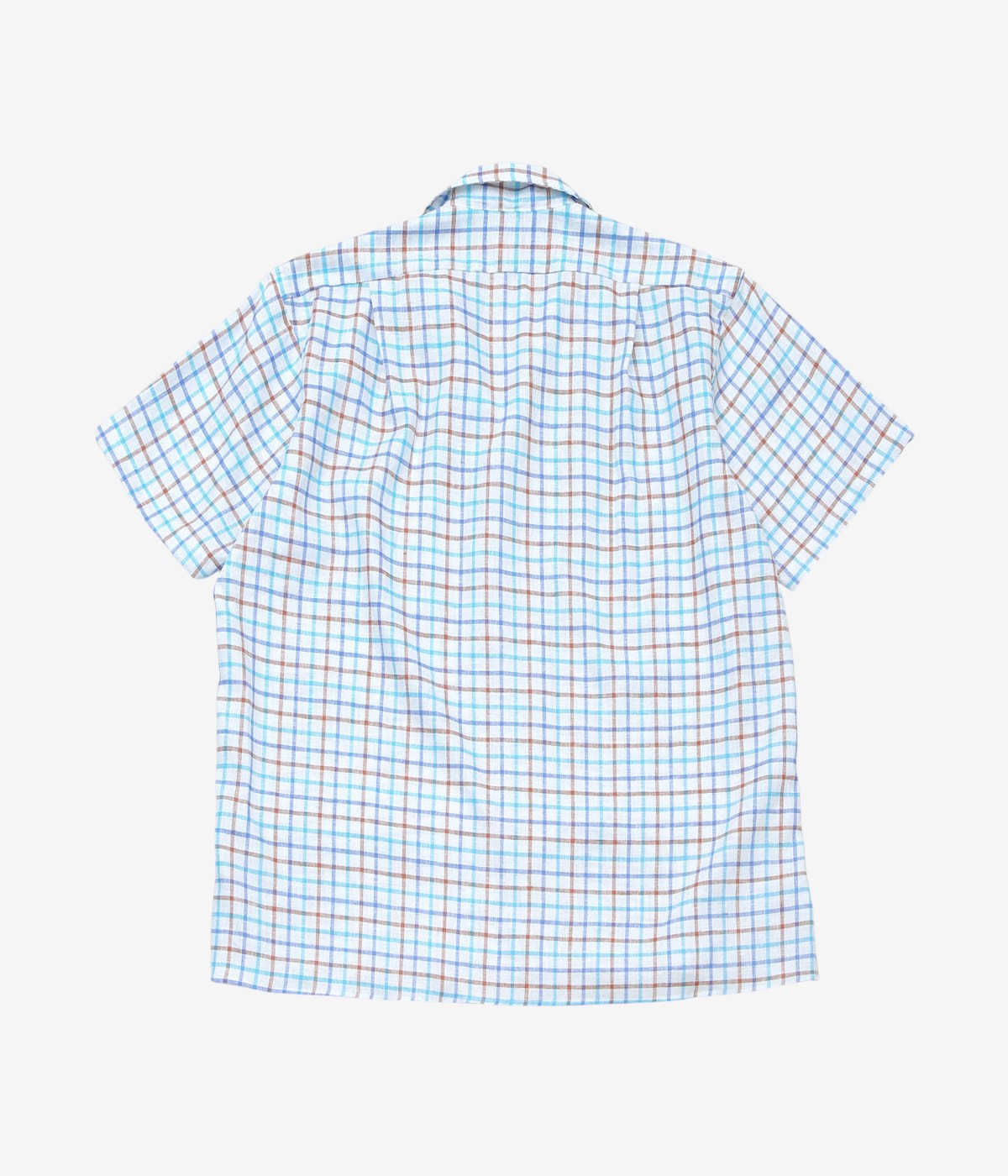 INDIVIDUALIZED SHIRTS "RESORT LINEN (ATHLETIC FIT CAMP COLLAR S/S)" (BLUE)