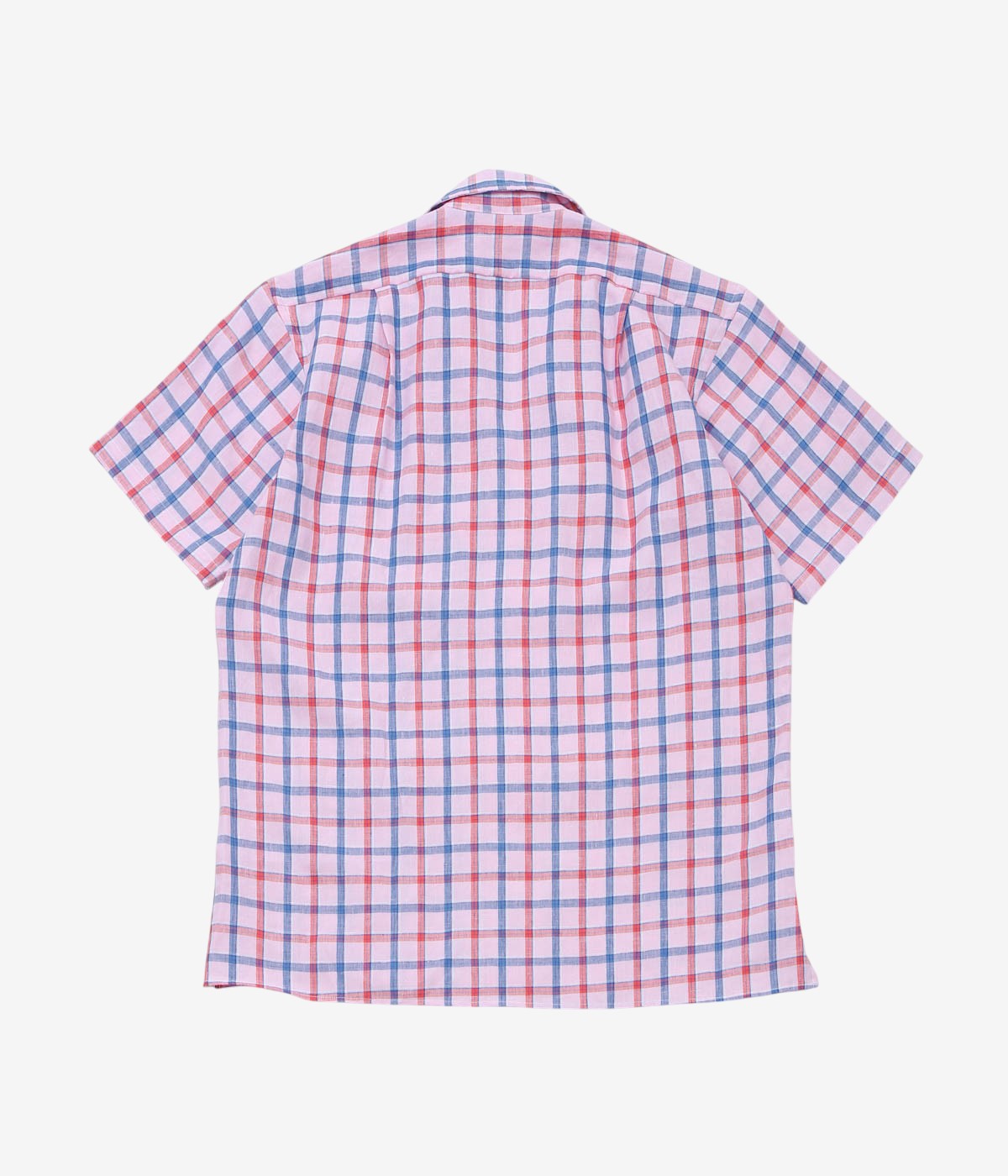 INDIVIDUALIZED SHIRTS "RESORT LINEN (ATHLETIC FIT CAMP COLLAR S/S)" (PINK)