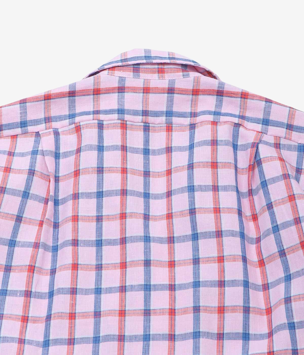 INDIVIDUALIZED SHIRTS "RESORT LINEN (ATHLETIC FIT CAMP COLLAR S/S)" (PINK)