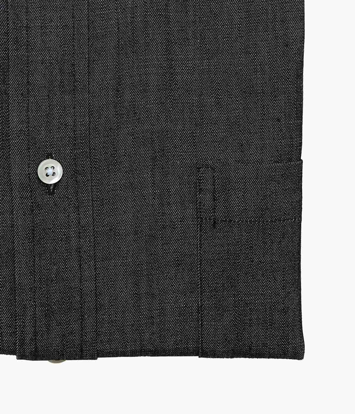 INDIVIDUALIZED SHIRTS ''RIGID CHAMBRAY (CLASSIC FIT BUTTON DOWN SHIRT)'' (BLACK)