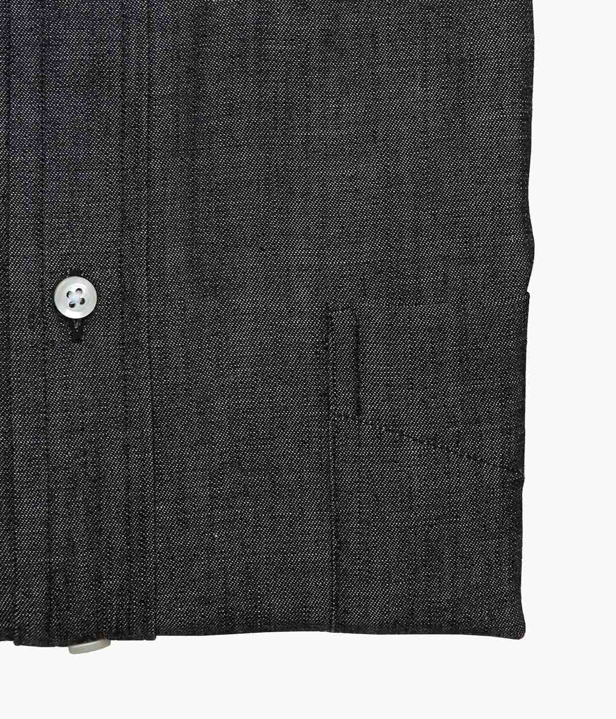 INDIVIDUALIZED SHIRTS ''RIGID CHAMBRAY (RELAXED FIT BUTTON DOWN SHIRT)'' (BLACK)