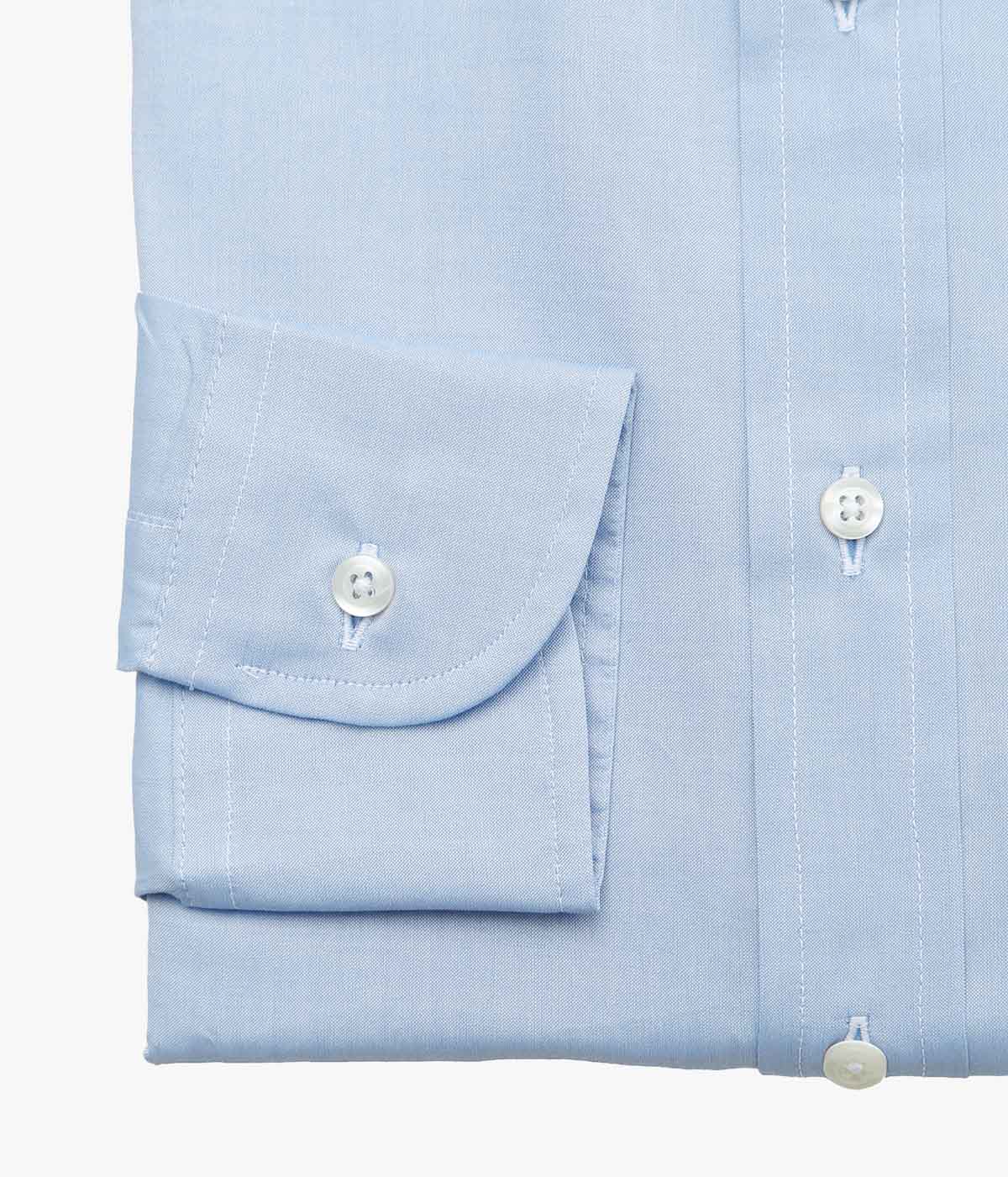 INDIVIDUALIZED SHIRTS ''SEA ISLAND PINPOINT OXFORD(CLASSIC FIT JFK COLLAR)'' (BLUE)