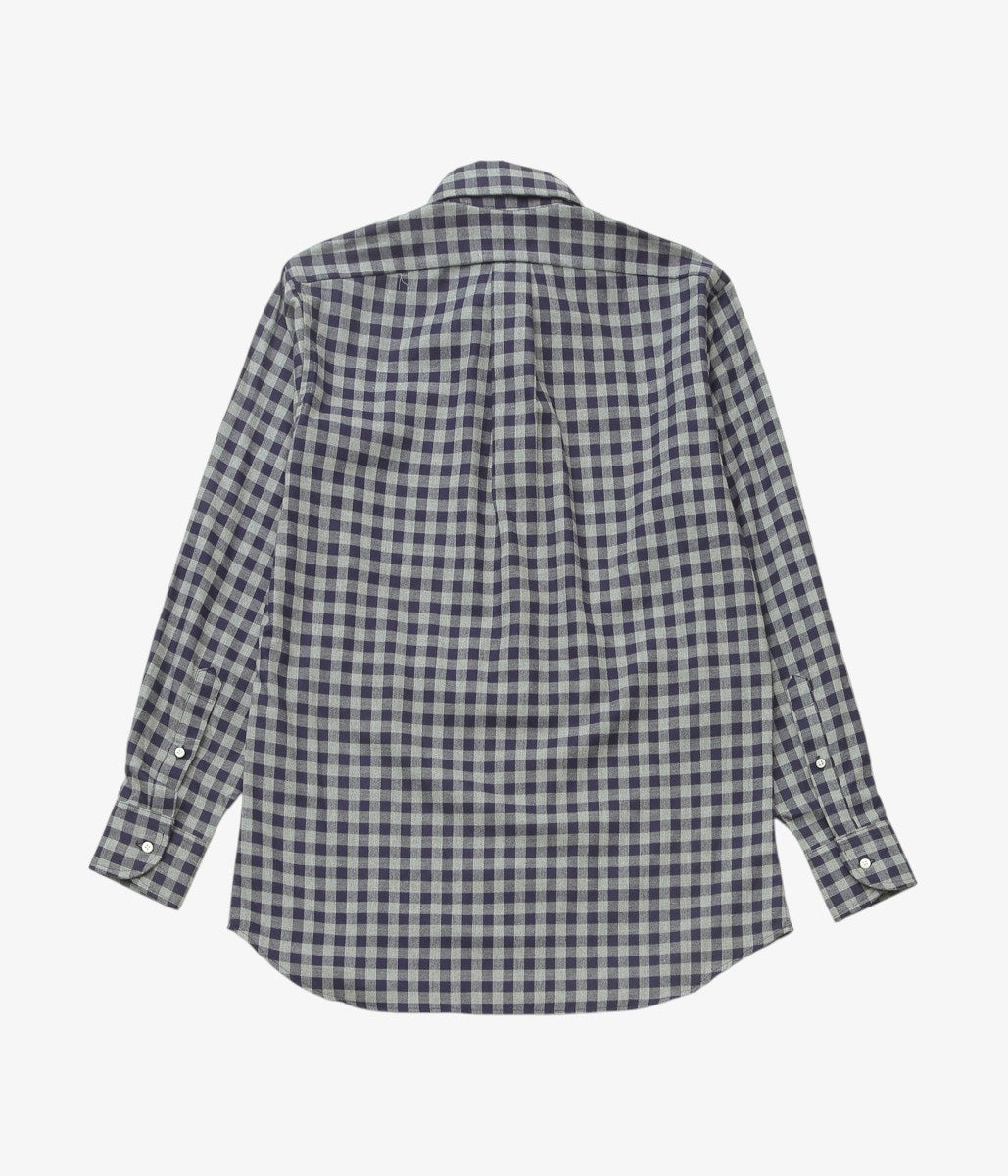 INDIVIDUALIZED SHIRTS ''SOHO GINGHAM(CLASSIC FIT BUTTON DOWN SHIRTS)'' (GRAY)