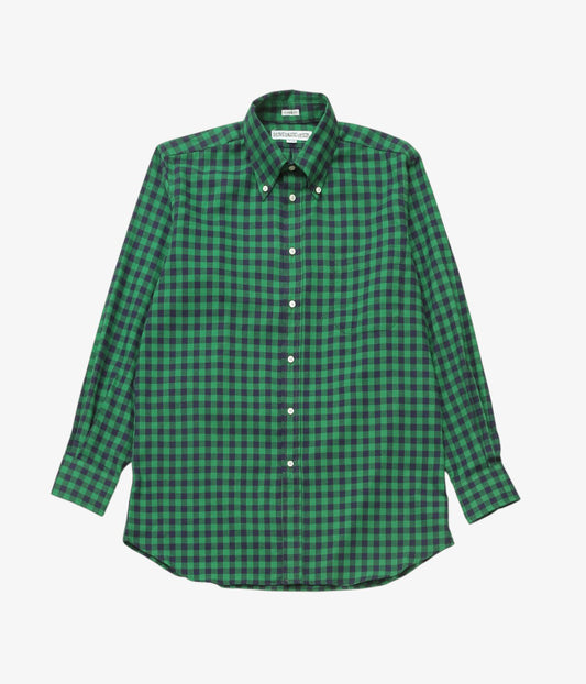 INDIVIDUALIZED SHIRTS ''SOHO GINGHAM(CLASSIC FIT BUTTON DOWN SHIRTS)'' (GREEN)