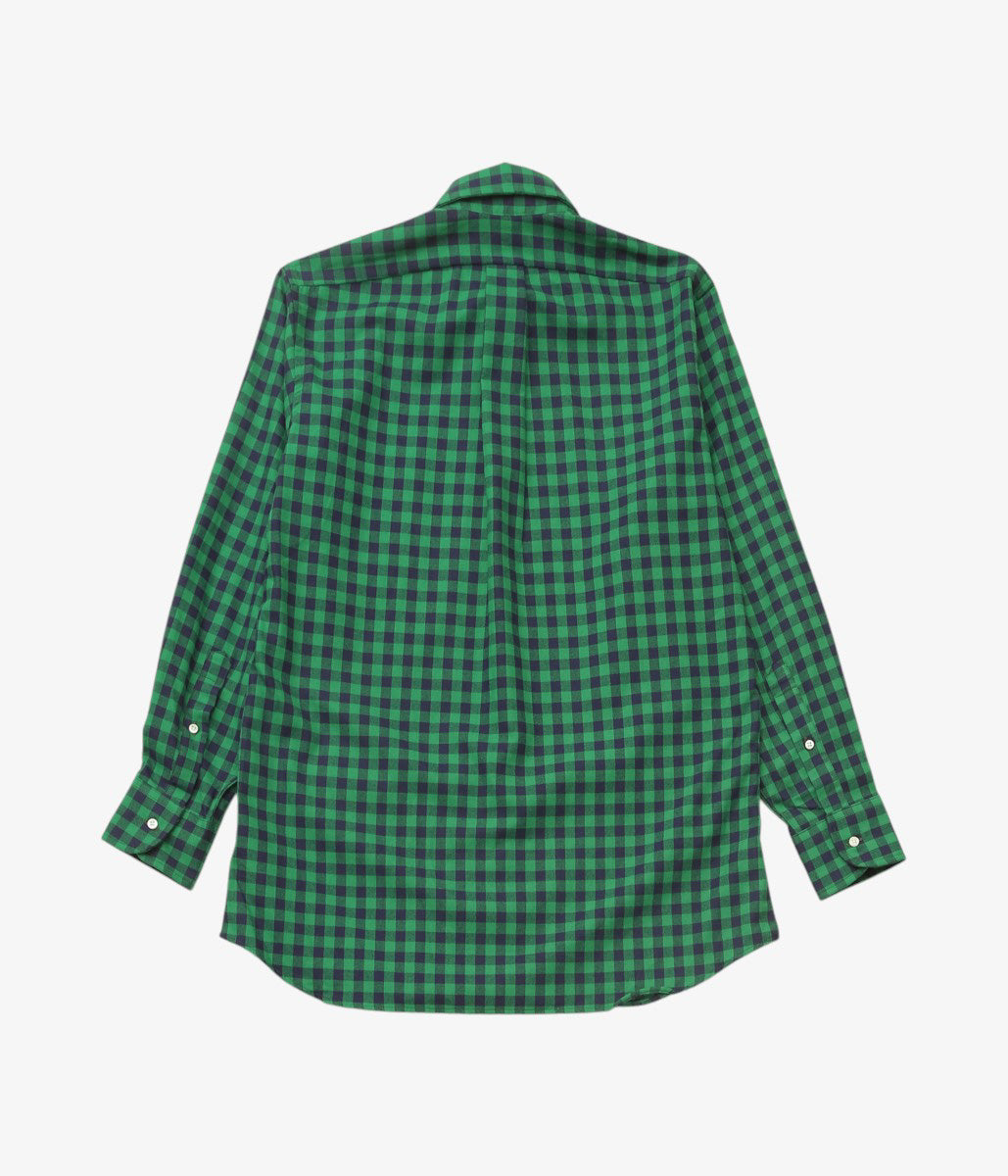 INDIVIDUALIZED SHIRTS ''SOHO GINGHAM(CLASSIC FIT BUTTON DOWN SHIRTS)'' (GREEN)