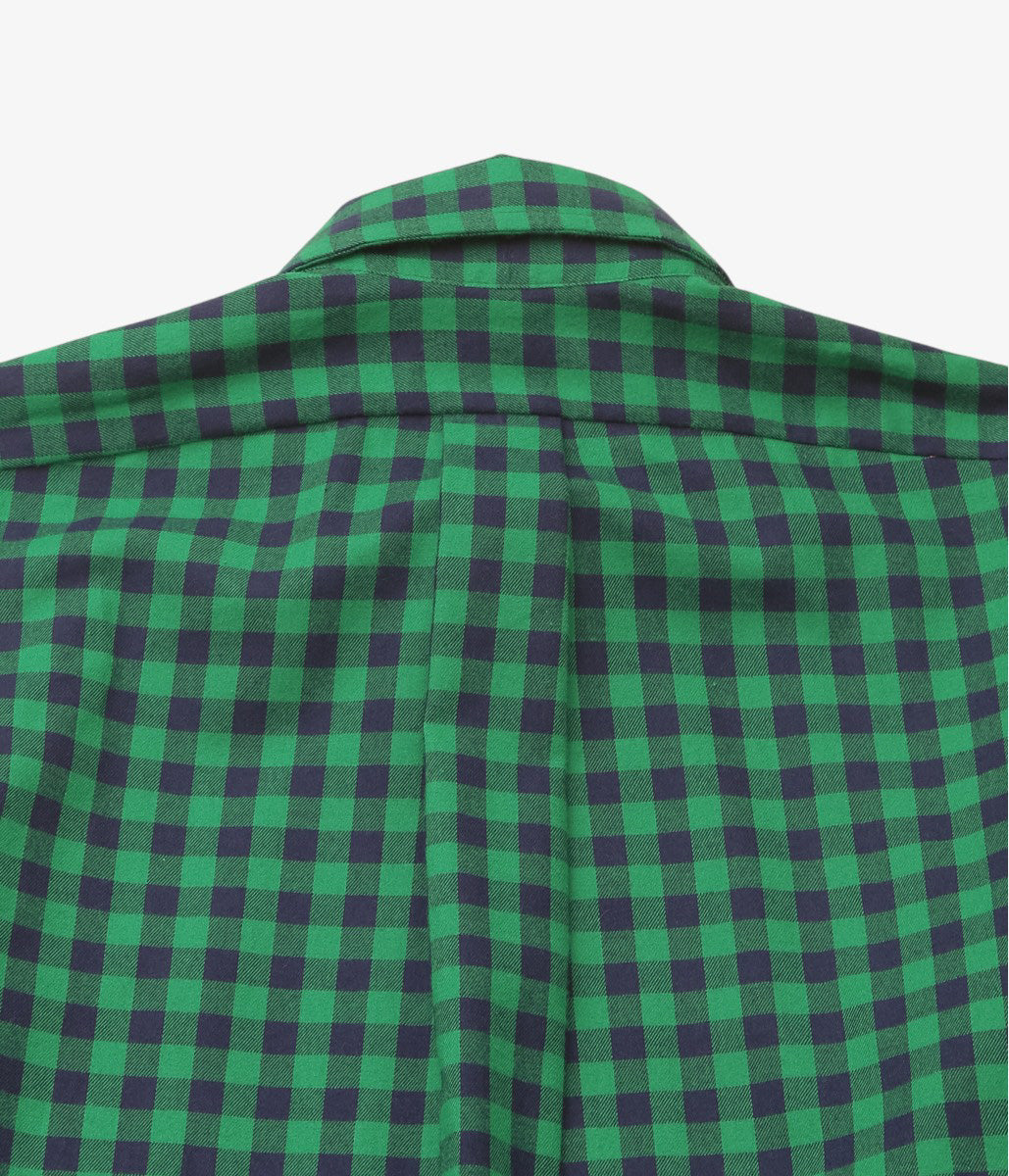 INDIVIDUALIZED SHIRTS ''SOHO GINGHAM(CLASSIC FIT BUTTON DOWN SHIRTS)'' (GREEN)